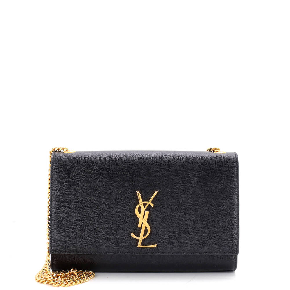 Saint Laurent Medium Classic Monogram Crossbody Bag Grainy Leather